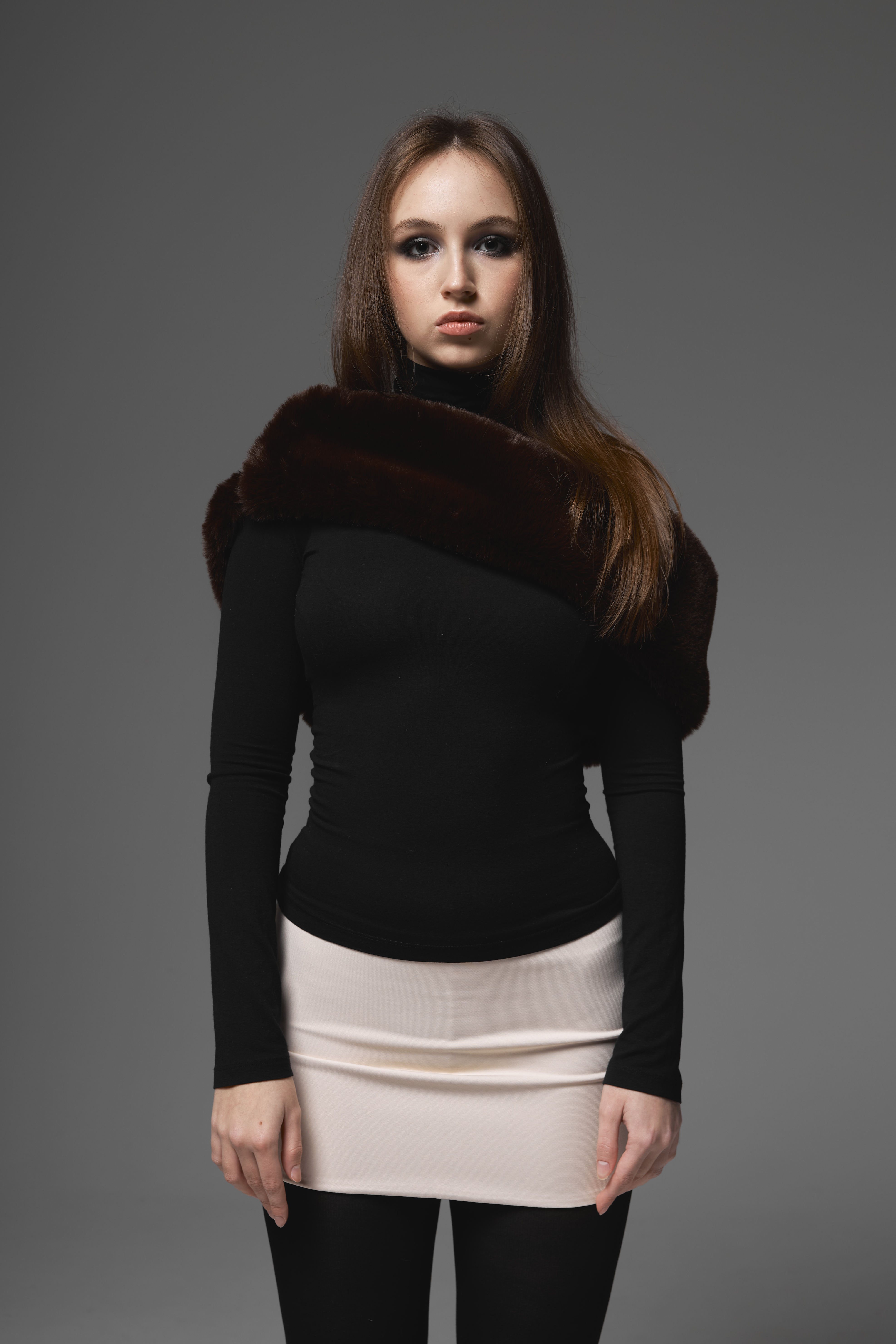 Болеро темно-коричневый — общий вид